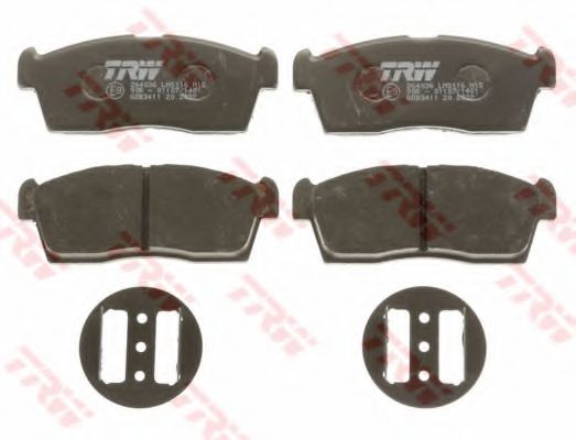 set placute frana,frana disc 2