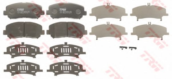 set placute frana,frana disc 2
