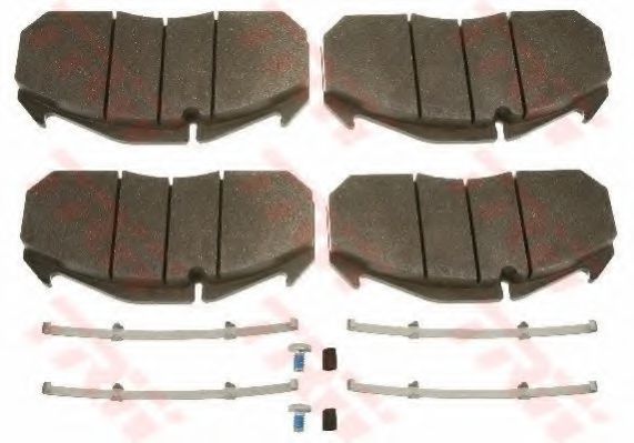 set placute frana,frana disc 2