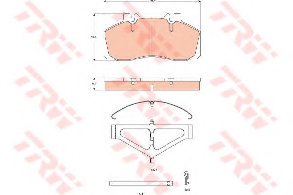 set placute frana,frana disc 3