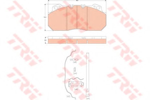 set placute frana,frana disc 3