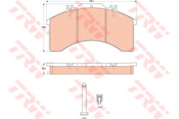 set placute frana,frana disc 3