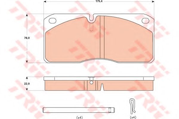 set placute frana,frana disc 3