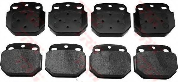 set placute frana,frana disc 2