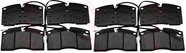 set placute frana,frana disc 2