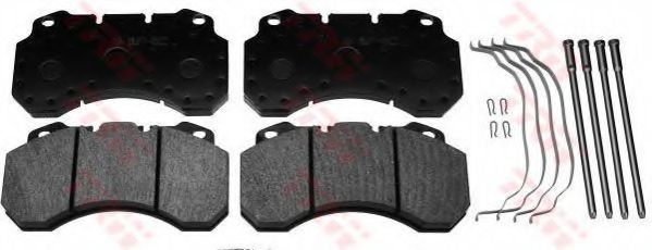 set placute frana,frana disc 2
