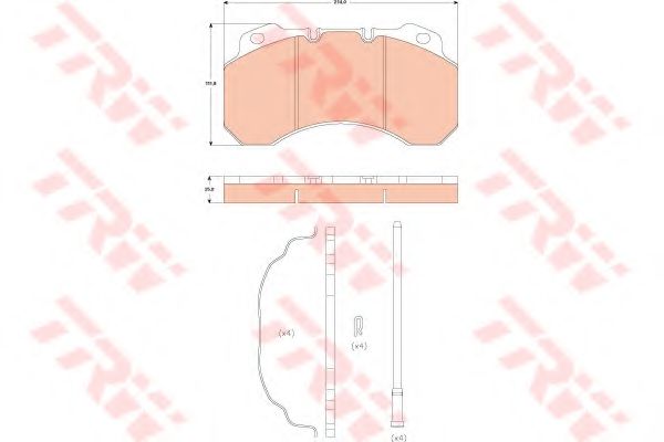 set placute frana,frana disc 3