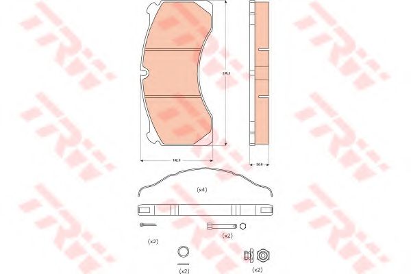 set placute frana,frana disc 3