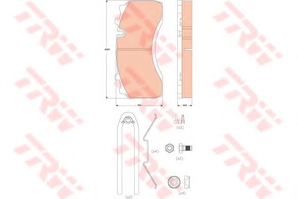 set placute frana,frana disc 2