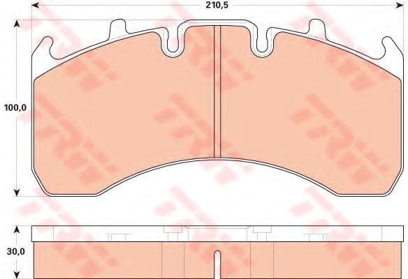 set placute frana,frana disc 2