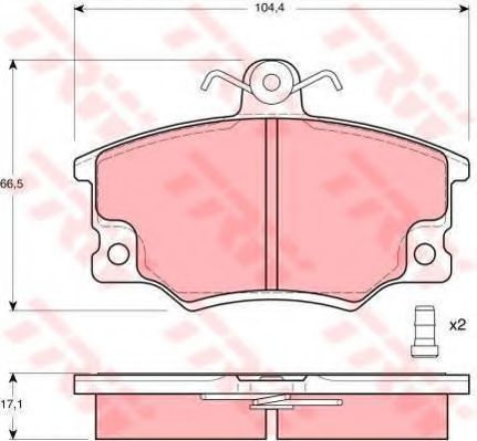 GTD1026 Set frana, frana disc TRW 