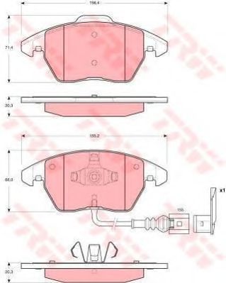GTD1142 Set frana, frana disc TRW 