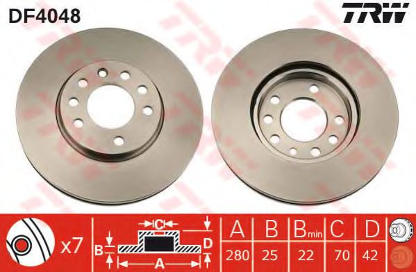 Set frana, frana disc 3