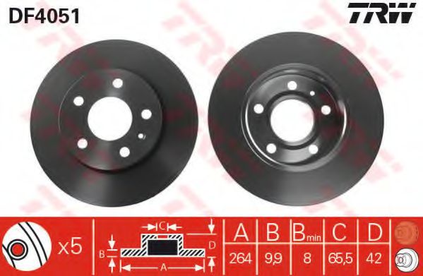 Set frana, frana disc 2