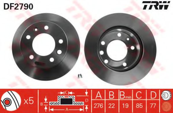 Set frana, frana disc 2