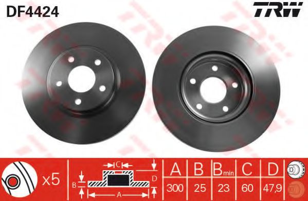 Set frana, frana disc 3