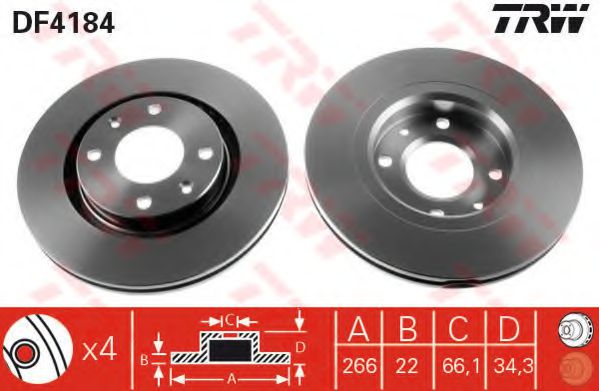 Set frana, frana disc 3