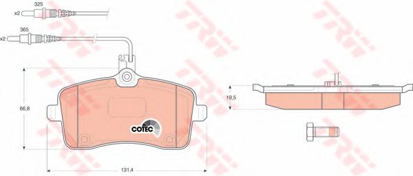 GTD1195 Set frana, frana disc TRW 