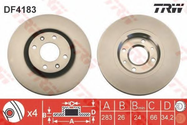 Set frana, frana disc 3