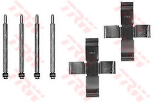 PFK113 Set accesorii, placute frana TRW 