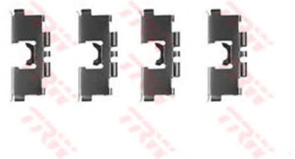 Set accesorii, placute frana