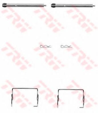 Set accesorii, placute frana