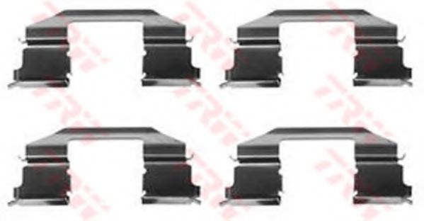 PFK383 Set accesorii, placute frana TRW 