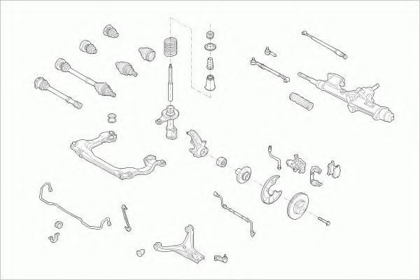 AUDI-80AV-FZ005 Directie ZF Parts 