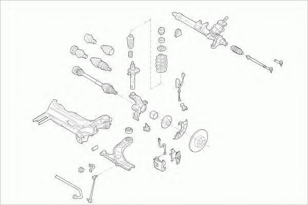 VW-GOLF-FZ039 Directie ZF Parts 