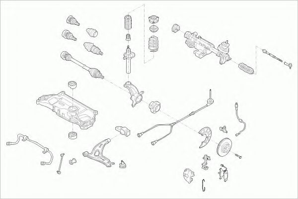 VW-TOURA-FZ001 Directie ZF Parts 