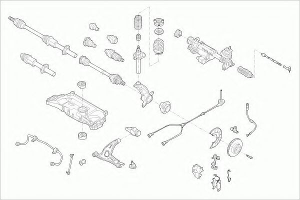 VW-TOURA-FZ002 Directie ZF Parts 