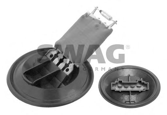 30 93 4370 Rezistor, ventilator habitaclu SWAG 