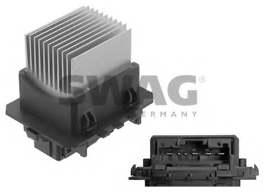 62 93 9755 Rezistor, ventilator habitaclu SWAG 