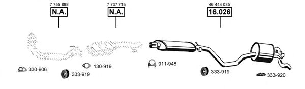 FI161955 Sistem de esapament ASMET 