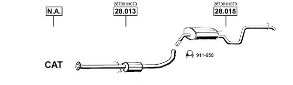 KI280070 Sistem de esapament ASMET 