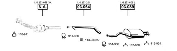 VA032545 Sistem de esapament ASMET 