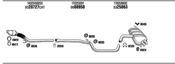 VWK17768AB Sistem de esapament FONOS 