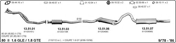 504000091 Sistem de esapament IMASAF 