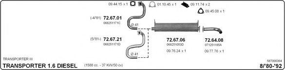 587000364 Sistem de esapament IMASAF 