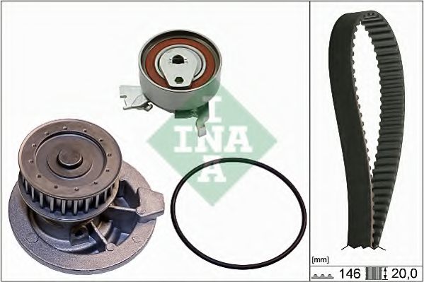 Set pompa apa + curea dintata