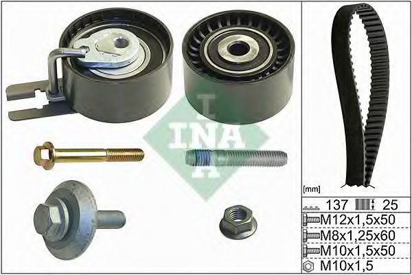 530 0375 10 Set curea de distributie INA 