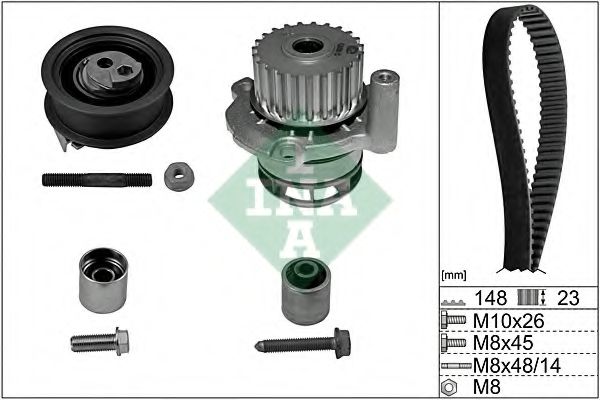 Set pompa apa + curea dintata