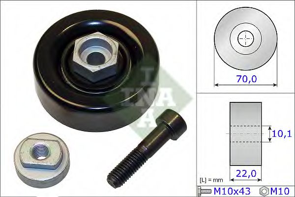 531 0864 10 rola intinzator,curea transmisie INA 