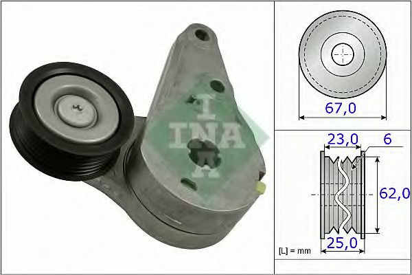 534 0373 10 intinzator,curea transmisie INA 