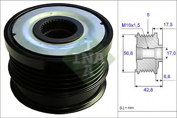 535 0071 30 Sistem roata libera, generator INA 