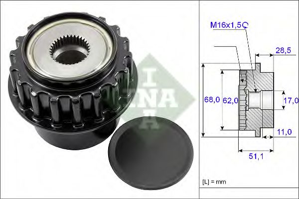 Sistem roata libera, generator