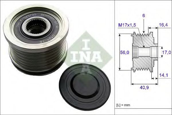 535 0213 10 Sistem roata libera, generator INA 