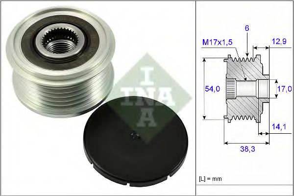 535 0264 10 Sistem roata libera, generator INA 