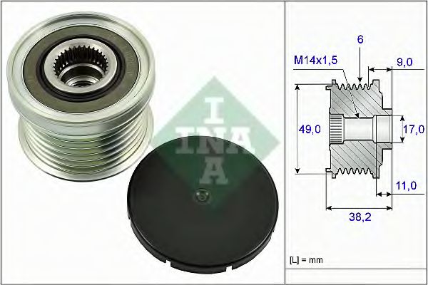 535 0268 10 Sistem roata libera, generator INA 