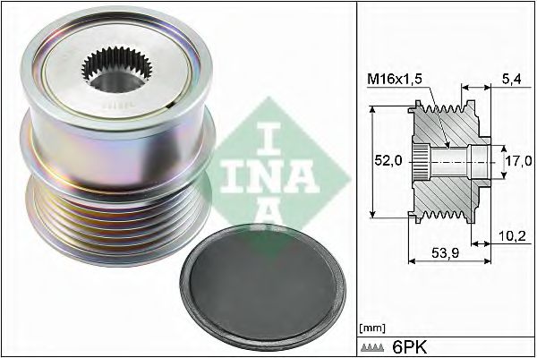 535 0279 10 Sistem roata libera, generator INA 
